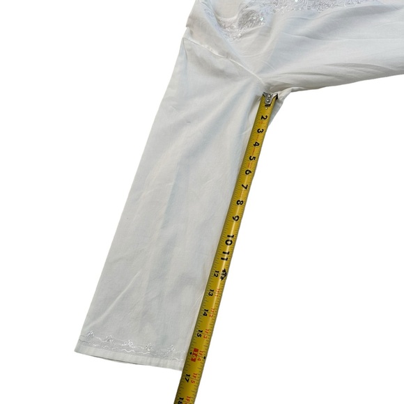 Ruby'N'Style Embroidered and Sequenced Blouse Size FREE White 100% Cotton - Picture 8 of 17